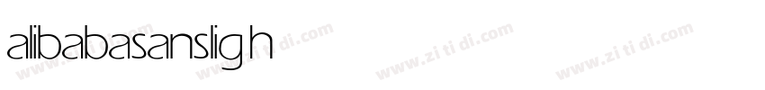alibabasans light字体转换
